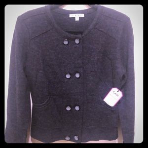 NWT CABI Charcoal Wool Jacket